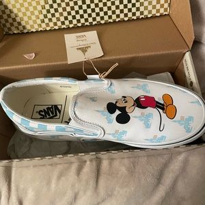 Walt Disney World WDW 50th Vans slip ons NWT